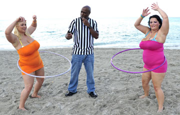 Busty BBW Hula Hooping with Samantha 38G & Brandy Ryder